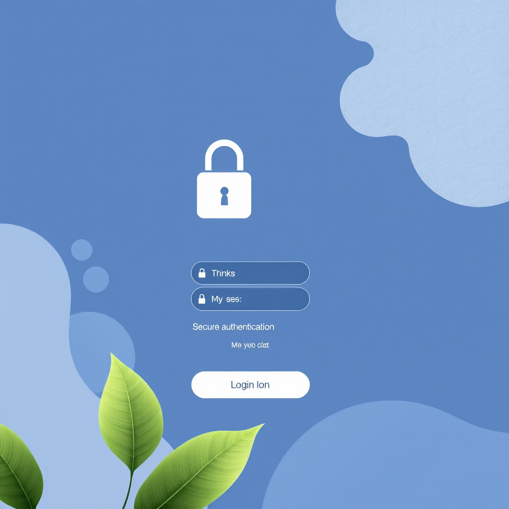 Clean and intuitive login interface showing secure authentication process with modern design elements and user-friendly layout
